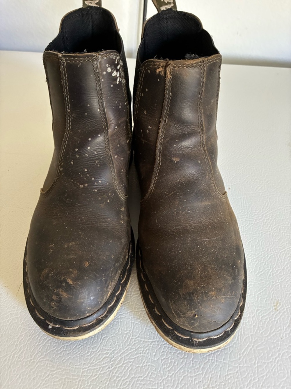 Dr. Martens Brown Chelsea Work Boots/Steel Toe